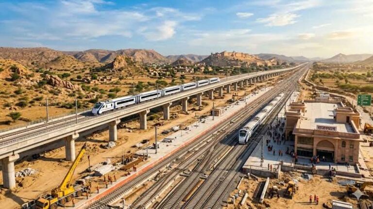 नागौर में देश के पहले हाईस्पीड ट्रायल ट्रैक का निरीक्षण, 230 KM की रफ्तार से दौड़ेंगी ट्रेनें
