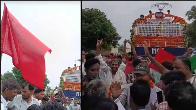 मुरैना के कैलारस स्टेशन पर हाई-वोल्टेज ड्रामा, मेमू ट्रेन के उद्घाटन में पूड़ी-सब्जी के लिए मची लूट