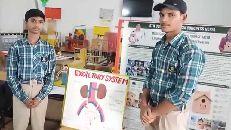 भोपाल के सरकारी स्कूल की अनोखी पहल, कबाड़ से बन रहे विज्ञान-गणित के मॉडल; बच्चों के लिए पढ़ाई हुई आसान