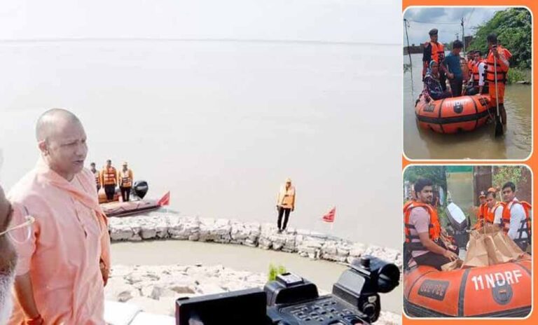 कुशीनगर में बाढ़ राहत को युद्धस्तर पर किया गया सक्रिय, एनडीआरएफ-एसडीआरएफ समेत टीमें तैनात