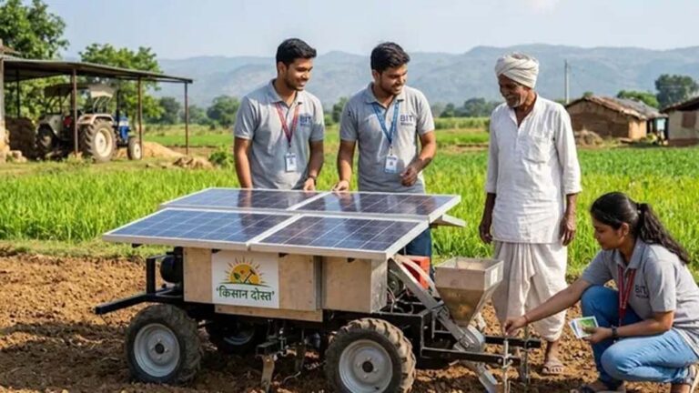 BIT मेसरा के छात्रों का कमाल, सौर ऊर्जा से चलेगा ‘किसान दोस्त’ उपकरण