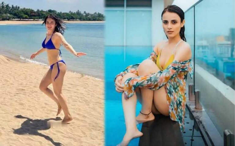 Radhika Madan का बोल्ड बीच लुक वायरल, ब्लू बिकिनी में दिखीं बेहद ग्लैमरस