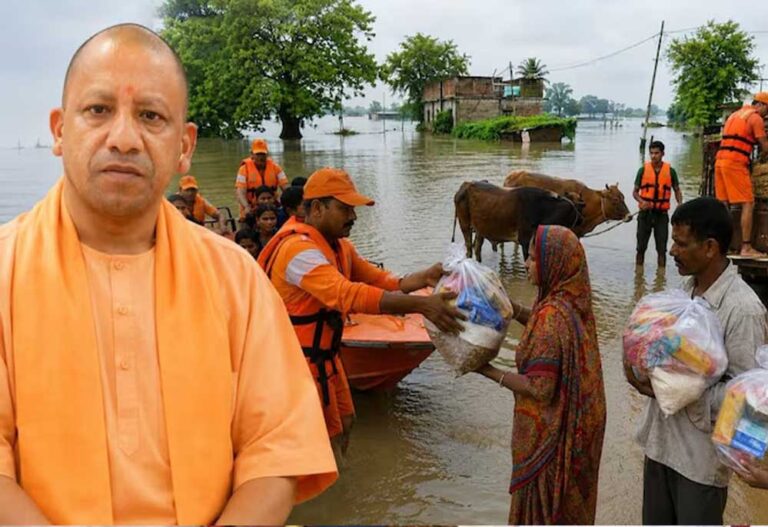बाढ़ के बीच योगी सरकार का राहत अभियान तेज, 18,810 लोगों को सुरक्षित स्थान पर पहुंचाया