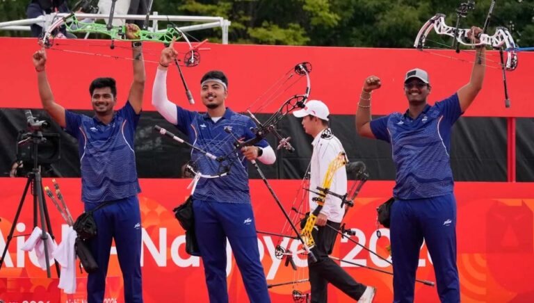 भारत का आर्चरी में दबदबा, चीन को हराकर पुरुष कंपाउंड टीम ने जीता गोल्ड