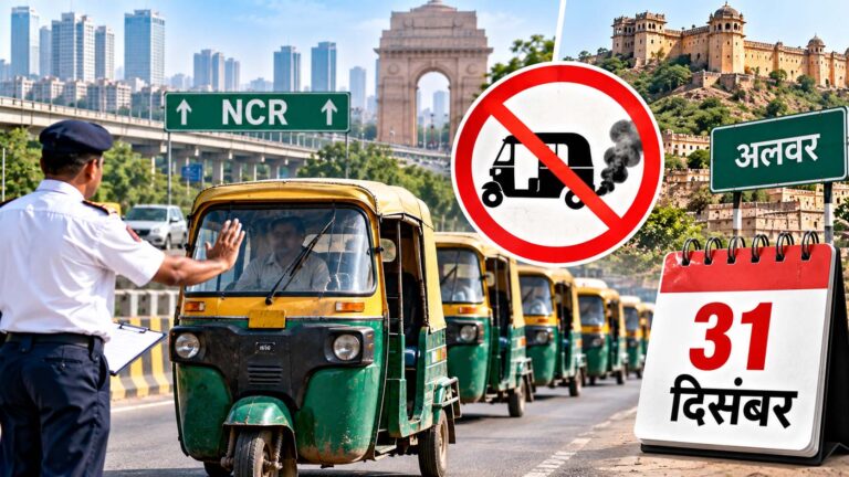 अलवर में 583 डीजल ऑटो पर बड़ा फैसला, 31 दिसंबर तक हटाने होंगे सभी वाहन