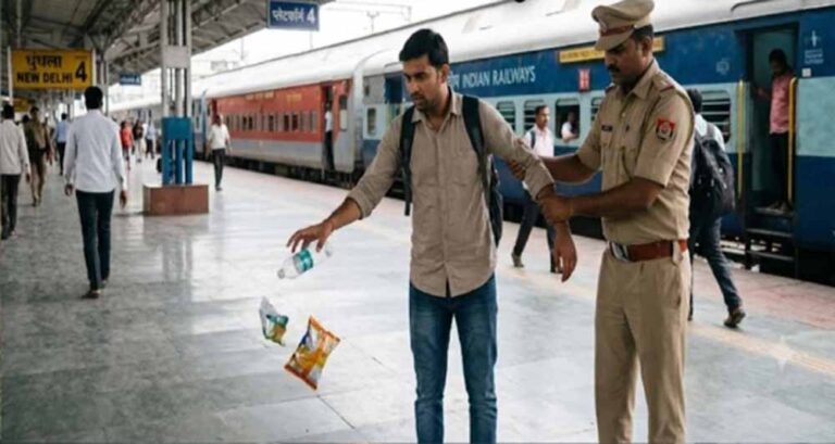 रेलवे स्टेशन पर कचरा फेंकना या थूकना पड़ेगा महंगा, देना होगा 1000 रुपये जुर्माना