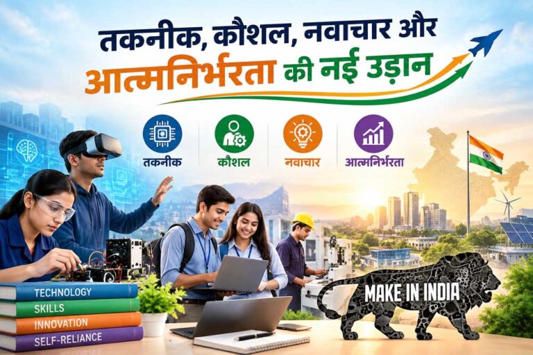 तकनीक, कौशल, नवाचार और आत्मनिर्भरता की नई उड़ान