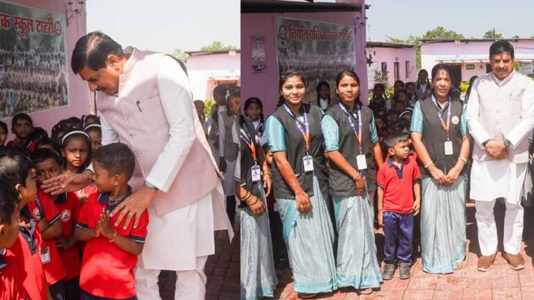 मुख्यमंत्री डॉ. यादव काफिला रुकवाकर पहुंचे स्कूल बच्चों से किया आत्मीय संवाद