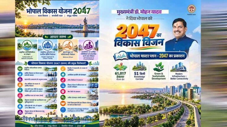 भोपाल डेवलपमेंट प्लान 2047 पर तेज हुई चर्चा, अब तक 800 सुझाव और आपत्तियां दर्ज