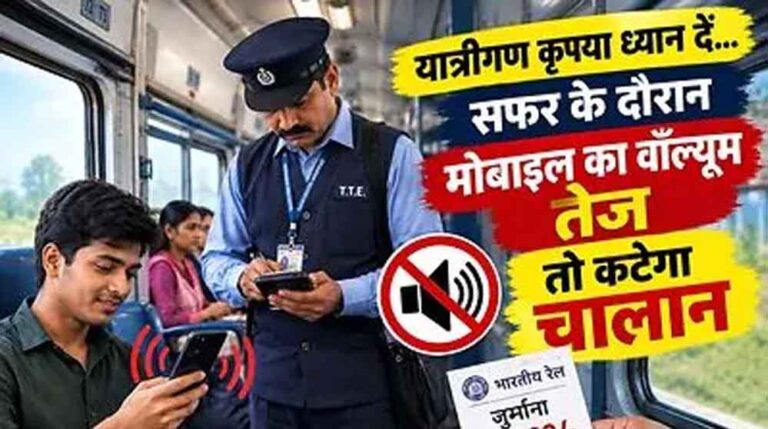 ट्रेन में स्पीकर पर गाना बजाना पड़ेगा भारी, रेलवे ने दी जेल और जुर्माने की चेतावनी
